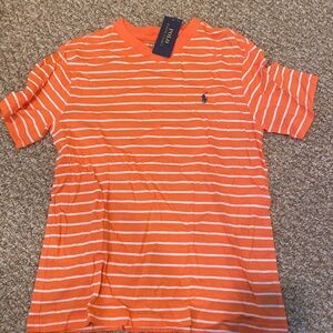 Boys Polo Ralph Lauren v neck t shirt size M 10-12 brand new with tags
